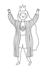 Woman supporting lgtbi march design vector illustration