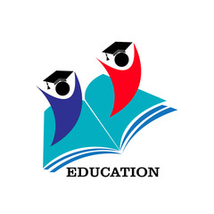 Book Logo Template vector Illustration design