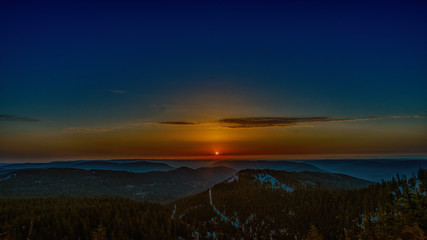 Sonnenaufgang über Nordschwarzwald