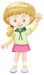 Cute happy smiling child isolated on white background