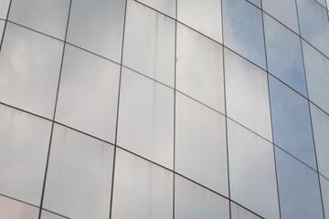 Fototapeta premium Blue glass of windows building