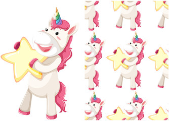 Seamless design pattern isolated on white