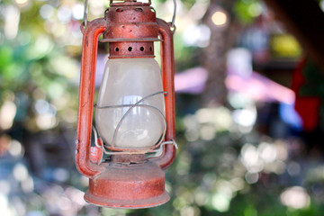 vintage red lantern
