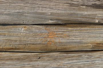 The texture of the old wood. Place for text.