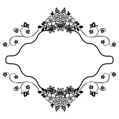 Various design of cards, with texture of elegant flower frame. Vector