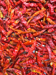 Dry red chili pepper