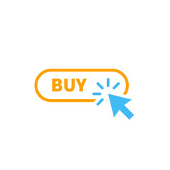 buy button icon vector design. ui material of buy button design