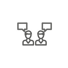 Debate icon. element illustration. debate concept