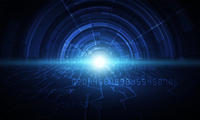 Abstract technology background Hitech communication concept innovation background, vector illustration