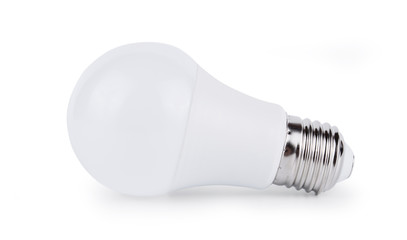 LED light bulb isolated on white background
