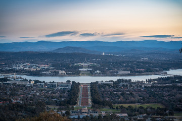 Fototapeta na wymiar Canberra and Parliament House