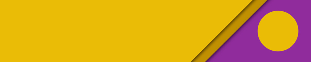 elegant banner yellow, brown and lilac colors for website