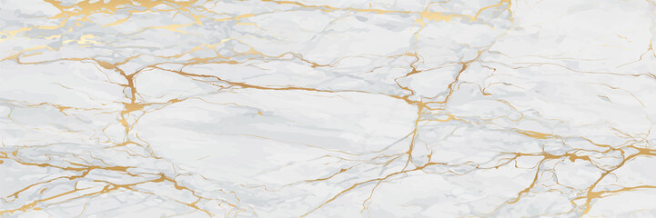 Gold Marble texture background vector. panoramic marble stone texture for invitation, wallpaper, print ads, packaging design template.
