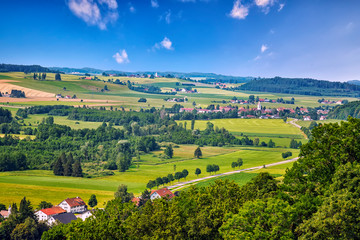 Picturesque scenery. An image of a colorful landscape in Baden-Württemberg, Germany