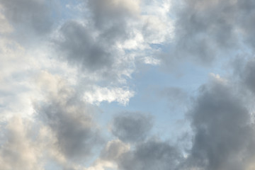 Obraz premium Cloudy sky on a overcast day. Dramatic background