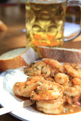 Gegrillte Garnelen
