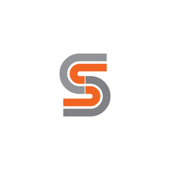 S letter initial logo design vector template