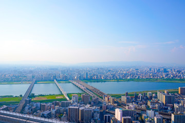 Fototapeta premium 大阪・都市風景