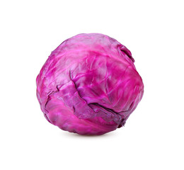 Fototapeta premium red cabbage on white background