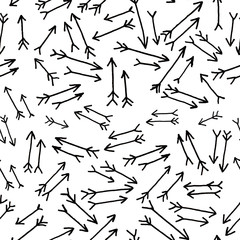 Watercolor abstract pattern with arrows. Hand painting Watercolor. Seamless pattern for fabric, paper and other printing and web projects. © Наталья Матюшина