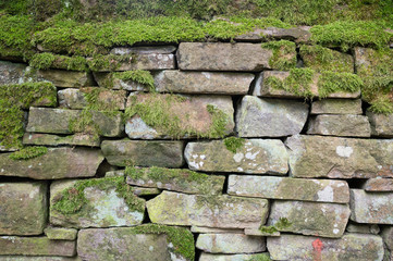 Dry stone wall, Cheshire, UK