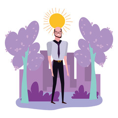 Isolated avatar man vector design