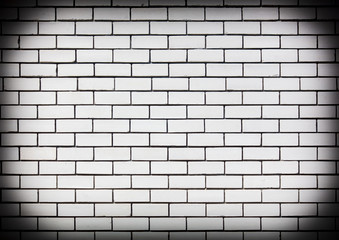 Wall of white bricks as an abstract background