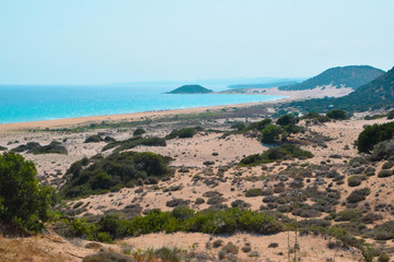 Beautiful mediterranean waves sea, Cyprus