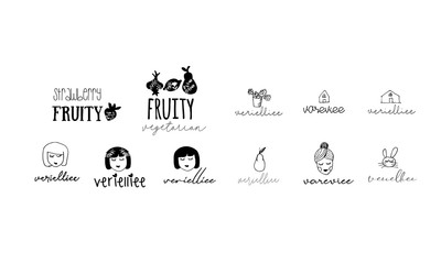 Handrawn logo vector