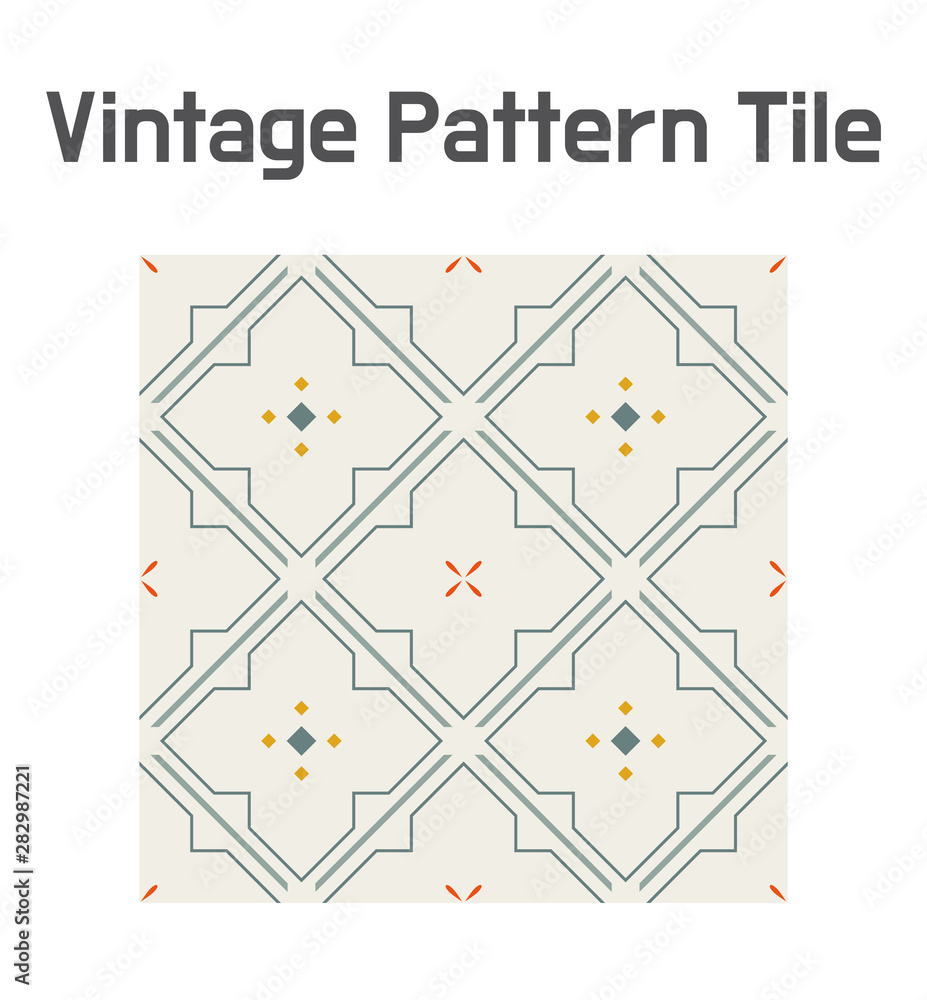 Poster tile geometric line glyph pattern. flat design style minimal vector illustration.