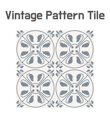 Beautiful Art Nouveau Pattern Tile. flat design style minimal vector illustration.