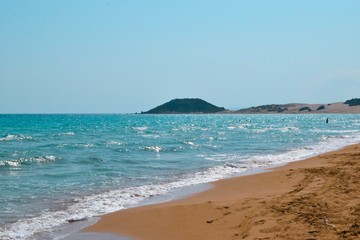 Beautiful mediterranean waves sea, Cyprus