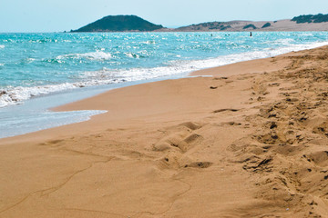Beautiful mediterranean waves sea, Cyprus