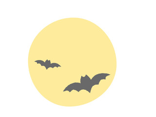 満月のコウモリ