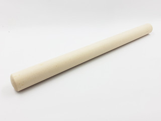 Handheld Clean Wooden Stick in White Isolated background