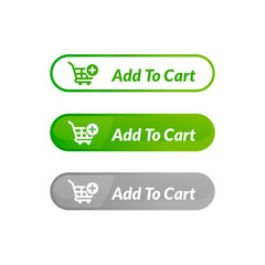 modern design of add to cart button. online shop icon material design