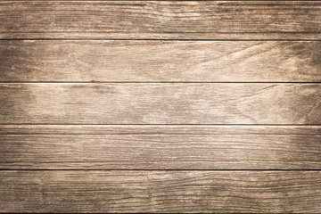 Foto op Plexiglas oud plank hout of houten muur structuurpatroon hardhout achtergrond © prapann
