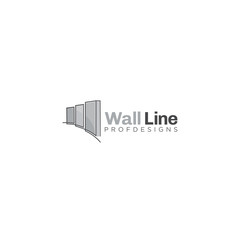 wall concrete modern mold mix cement logo art icon vector illuatration