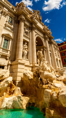 Trevi Fountain (Fontana di Trevi) in Rome. Italy