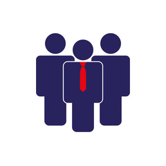 Leader icon. Simple vector illustration
