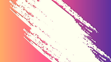 beautiful abstract whitebrush effect art hand paint on gradient background,brush textures for logo.There is a place for text.Perfect stroke design for headline.luxury boutique Illustrations.