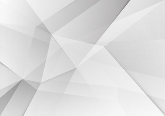 Obraz premium White and grey background. Corporate technology modern design. Pattern style geometric. Abstract modern background used about technology or product presentation backdrop. Vector illustration.