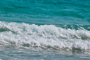 Beautiful mediterranean waves sea, Cyprus