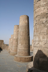 column detail at Temple of Kom Ombo, Egypt