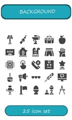 background icon set
