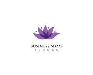 Beauty lotus Vector flowers design logo Template icon