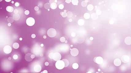 Abstract pink bokeh circles for christmas background