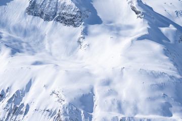 snow mountain peak in Zermatt Switzerland