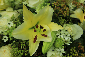 Tiger Lily wedding arrangement