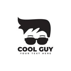 Cool guy graphic design template illustration isolated